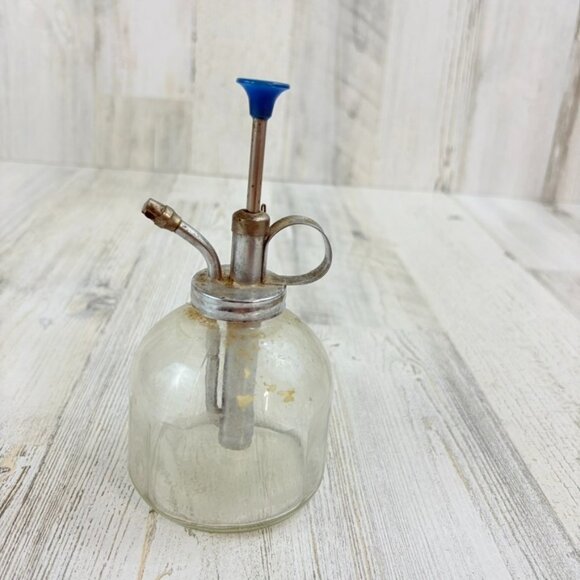 Vintage Glass Chrome Plant Mister Spray Bottle Plant Spritzer Taiwan - Picture 1 of 11